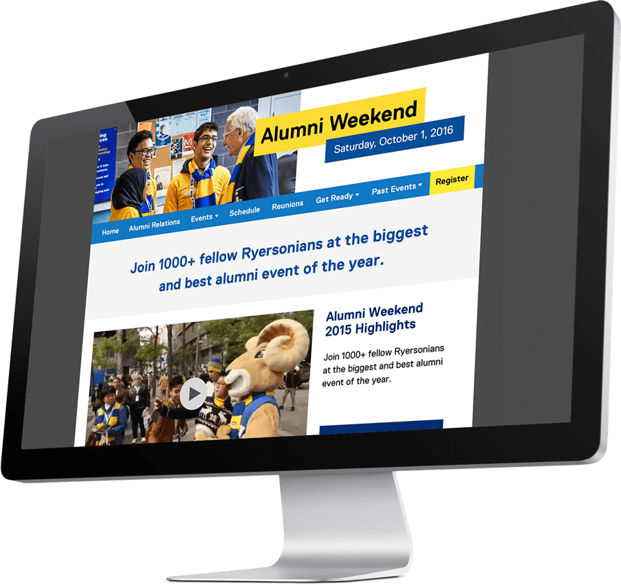 alumni weekend website