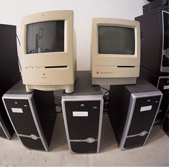 Computers around the studio
